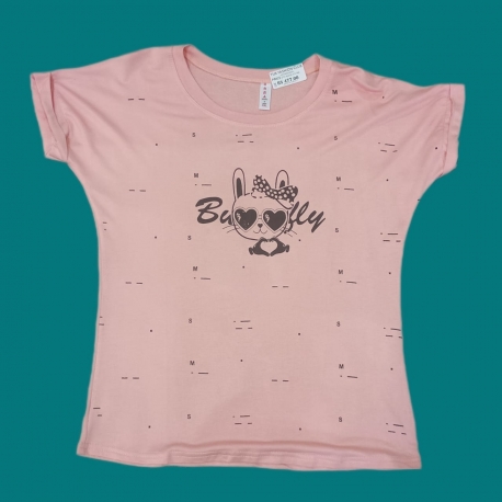 Women's T-shirt - Pink( WTSRO2SL )