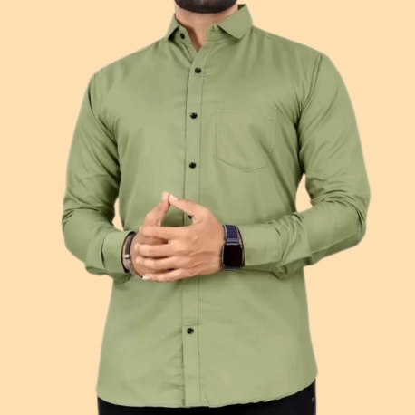 Cotton Shirt - lite Green ( SHCO8SL )