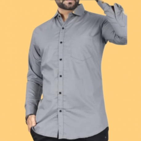 Cotton Shirt - Grey( SHCO10SL)