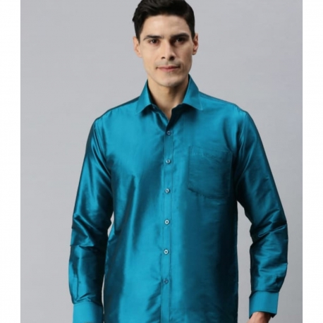 Party Wear Shirt - Bright Blue ( SHPA2SXL )