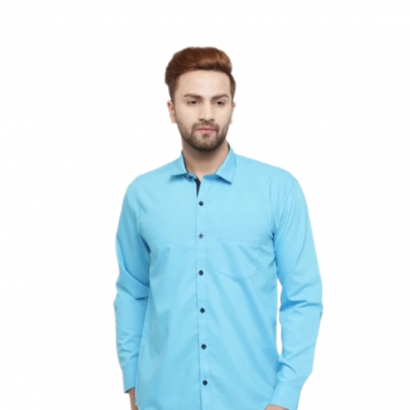 Cotton Shirt - Sky Blue ( SHCO18SM )